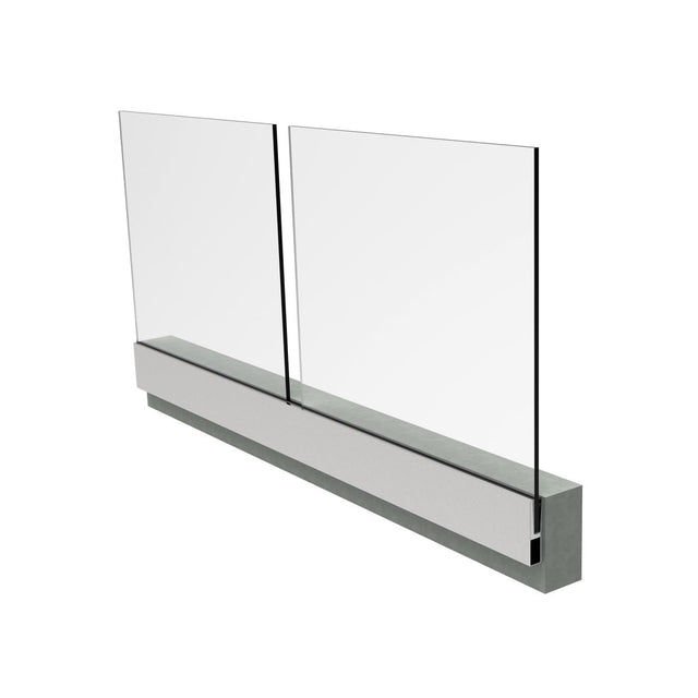Alluminiumprofil für Glasgeländer AL/16,76/H1000/L
