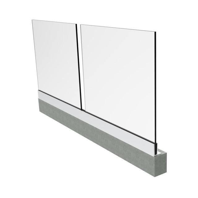 Alluminiumprofil für Glasgeländer 2500x1000mm