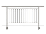 Vertical railing BR AISI304, D42,4/d12vertical/H10