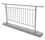 Vertical railing VR AISI304, D42,4/d12vertical/H10