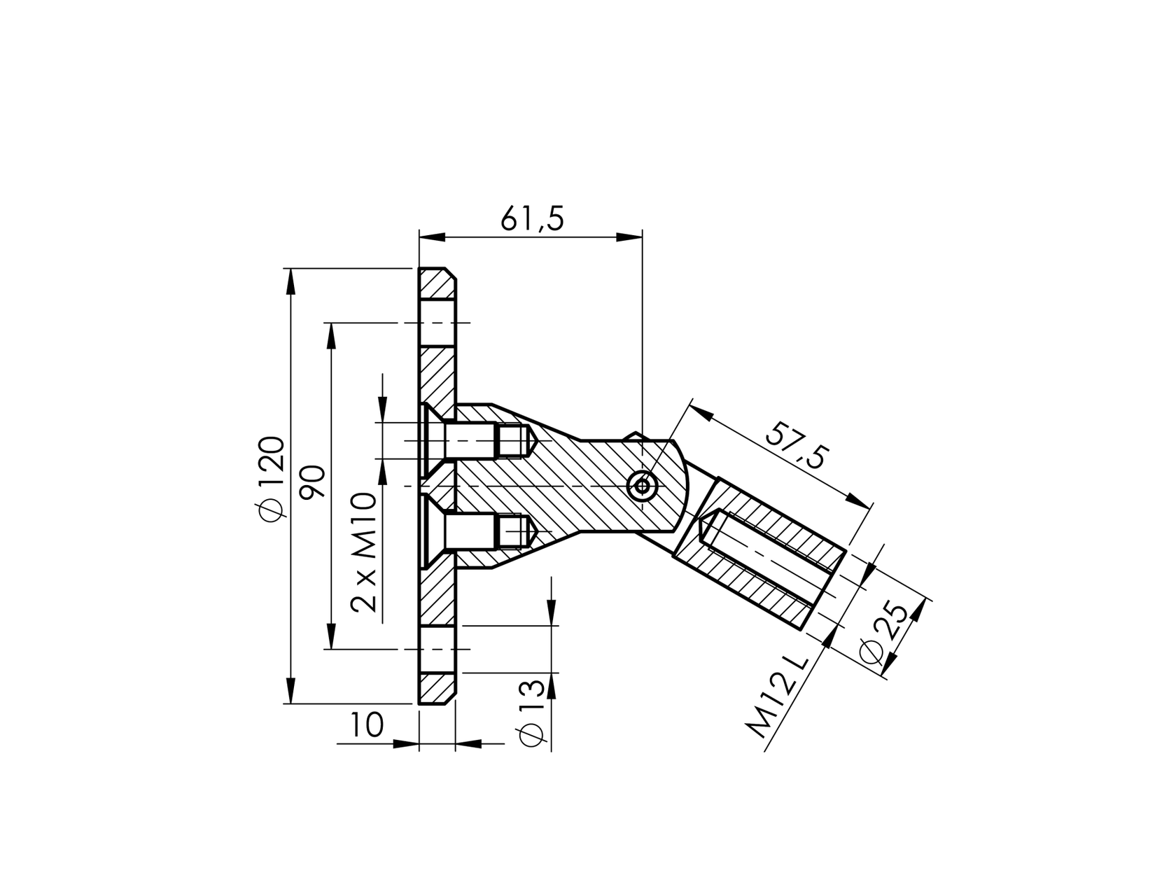Obere Verankerung für Vordachsystem