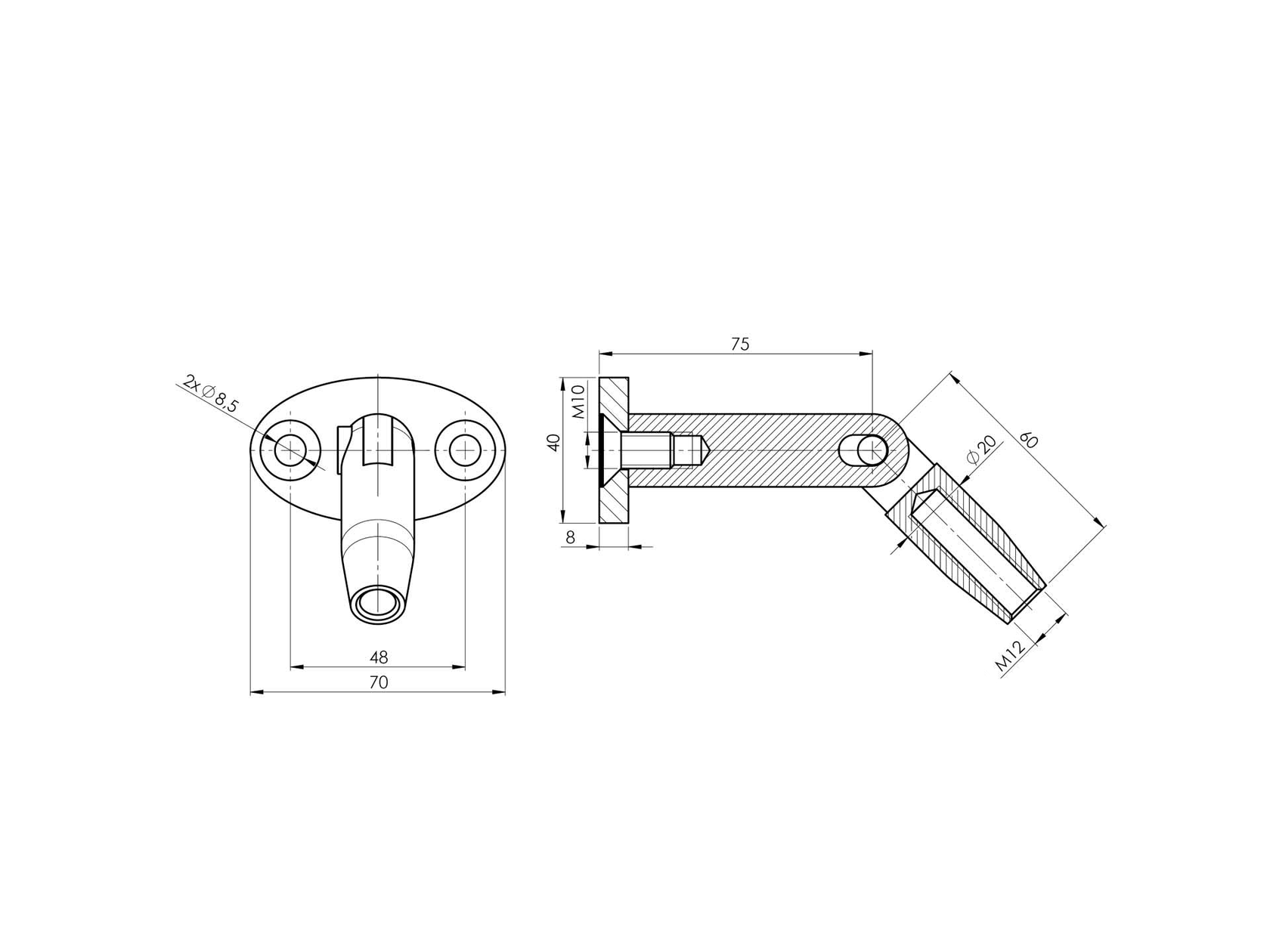 Abdach - Verankerung