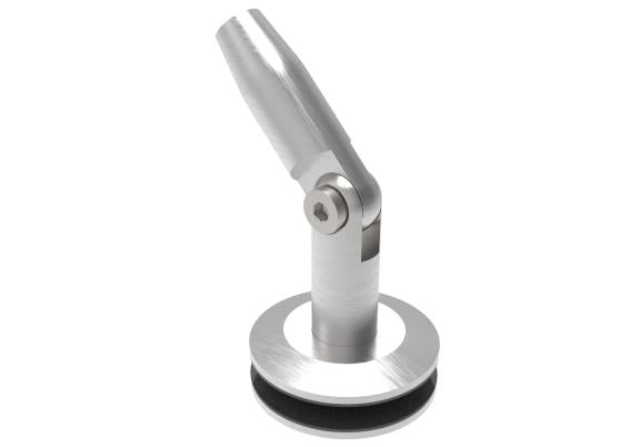 Glashalter für Vordachsystem AISI304, D60/M12mm