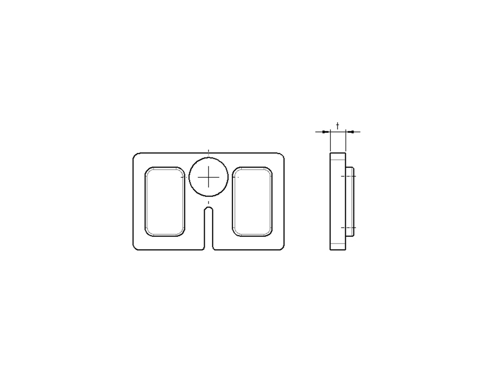 Gummieinlage für Glashalter
