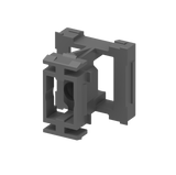 Click-Lock Verbindung für Fassadensystem mit Lamellen, 45 x 25 - 20 - Anthrazit RAL 7016, 50Stk.