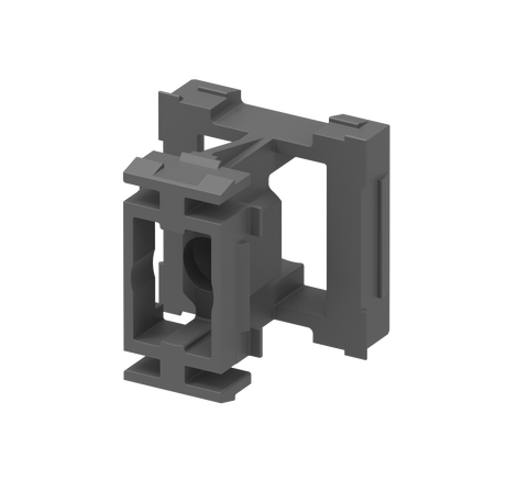 Click-lock connector for façade system with slats, 45 x 25 - 20 - Anthracite RAL 7016