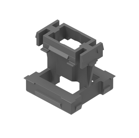 Click-lock connector for façade system with slats, 45 x 25 - 20 - Anthracite RAL 7016