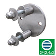 Wandflansch AISI304, D100/d42,4x2/s51mm