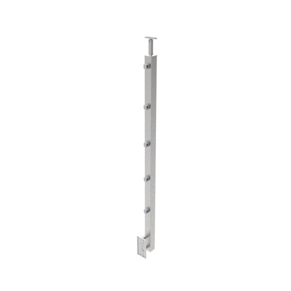 Pfosten, Seitenverankerung - grade AISI304, 40x40x
