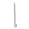 Stainless steel pole JP, side anchoring, straight