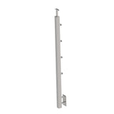 Stainless steel pole JP, side anchoring, straight