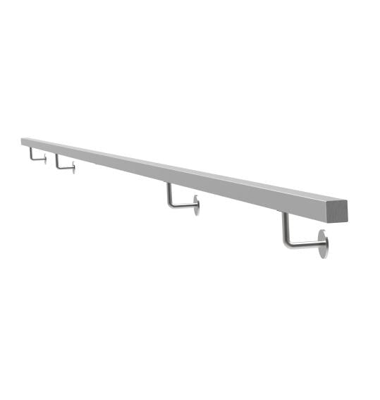 Edelstahlhandlauf AISI304, 40x40mm/L4000mm