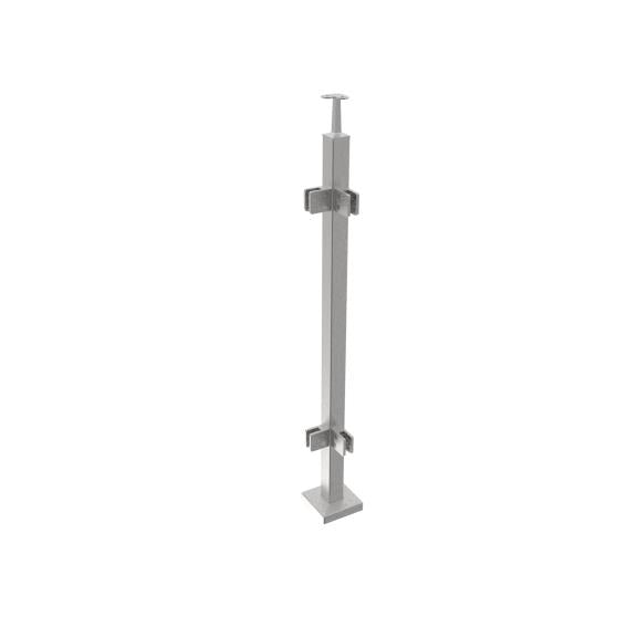 Pfosten, Oberverankerung - beidseitig 90° - grade