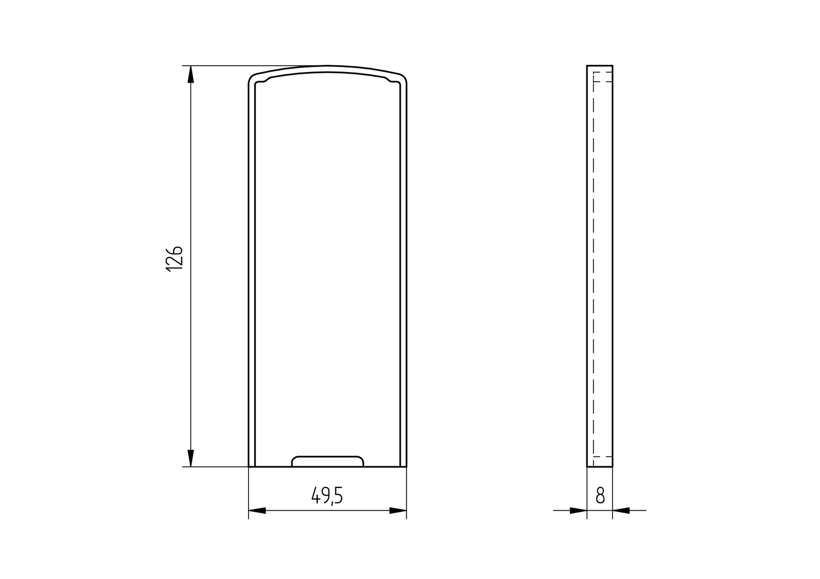 Záslepka pre profil AL/0004-6000-RAL 9005