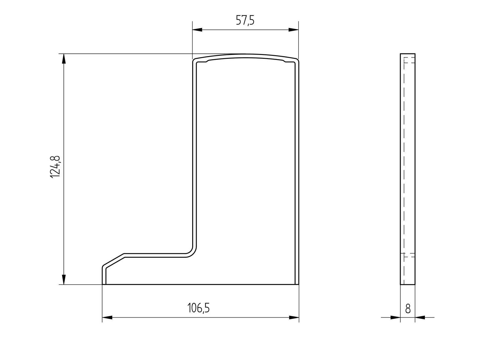 Záslepka pre profil AL/0006-ECO-RAL 7016