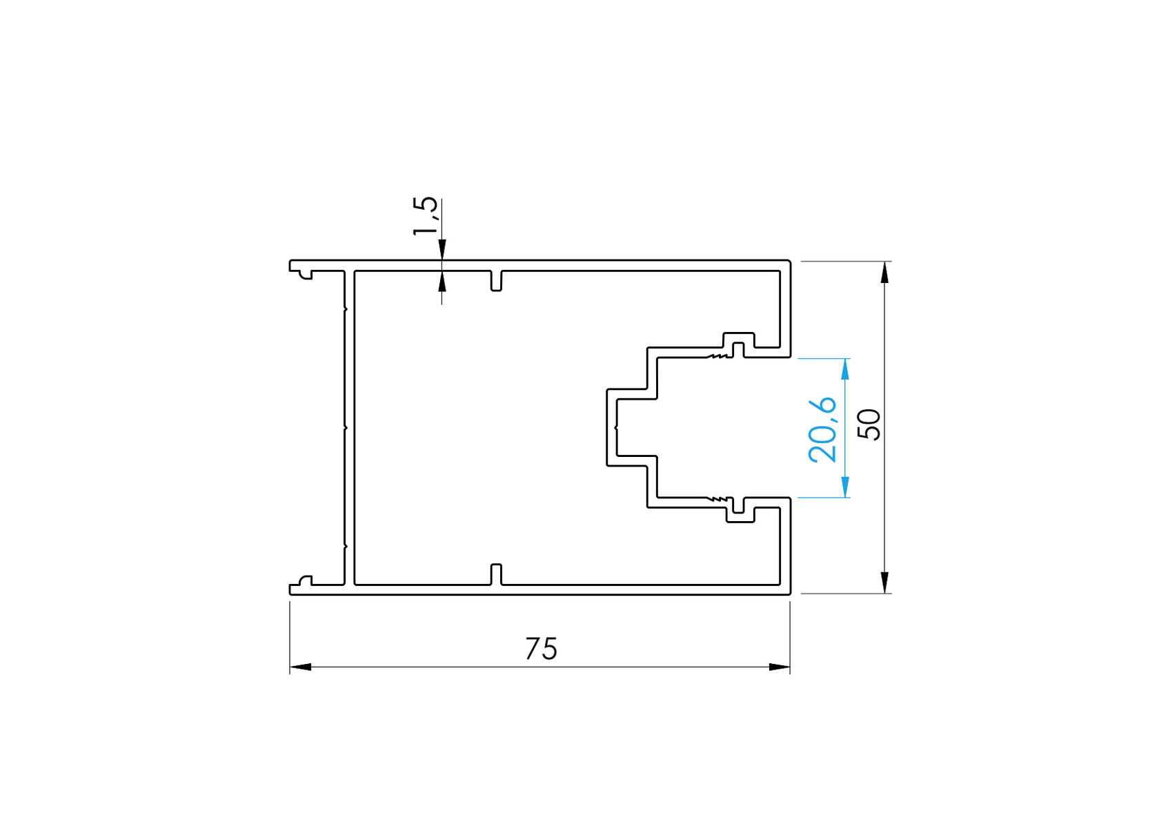 Rahmenprofil für Design 2