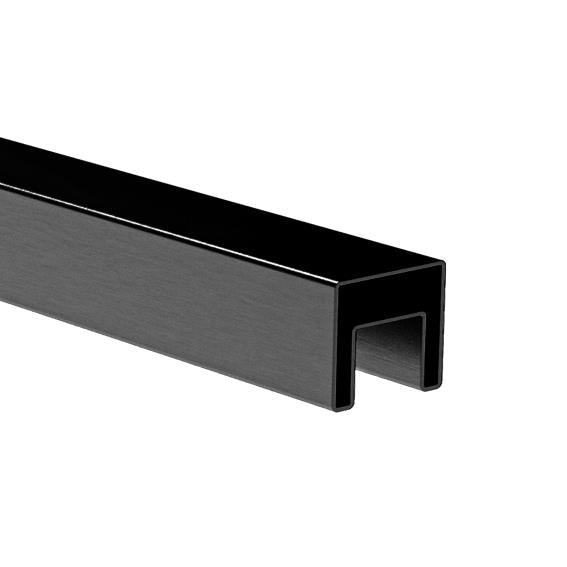 Griff AL, SCHWARZ ELOX für Glas 50x40 - 5900mm