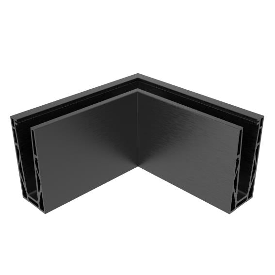 Ecke IN für Aluprofil mit Oberverankerung AL/ELOX/