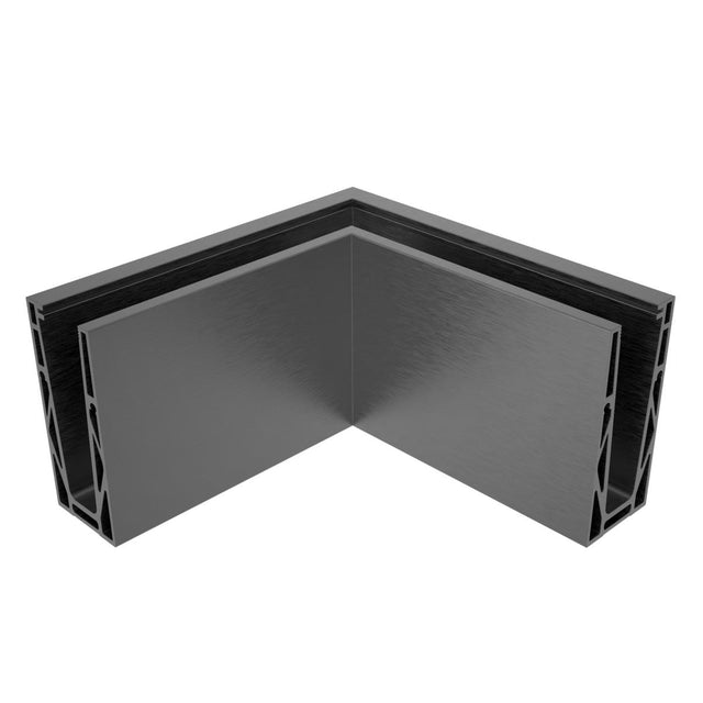 Ecke IN für Aluprofil mit Oberverankerung AL/ELOX/