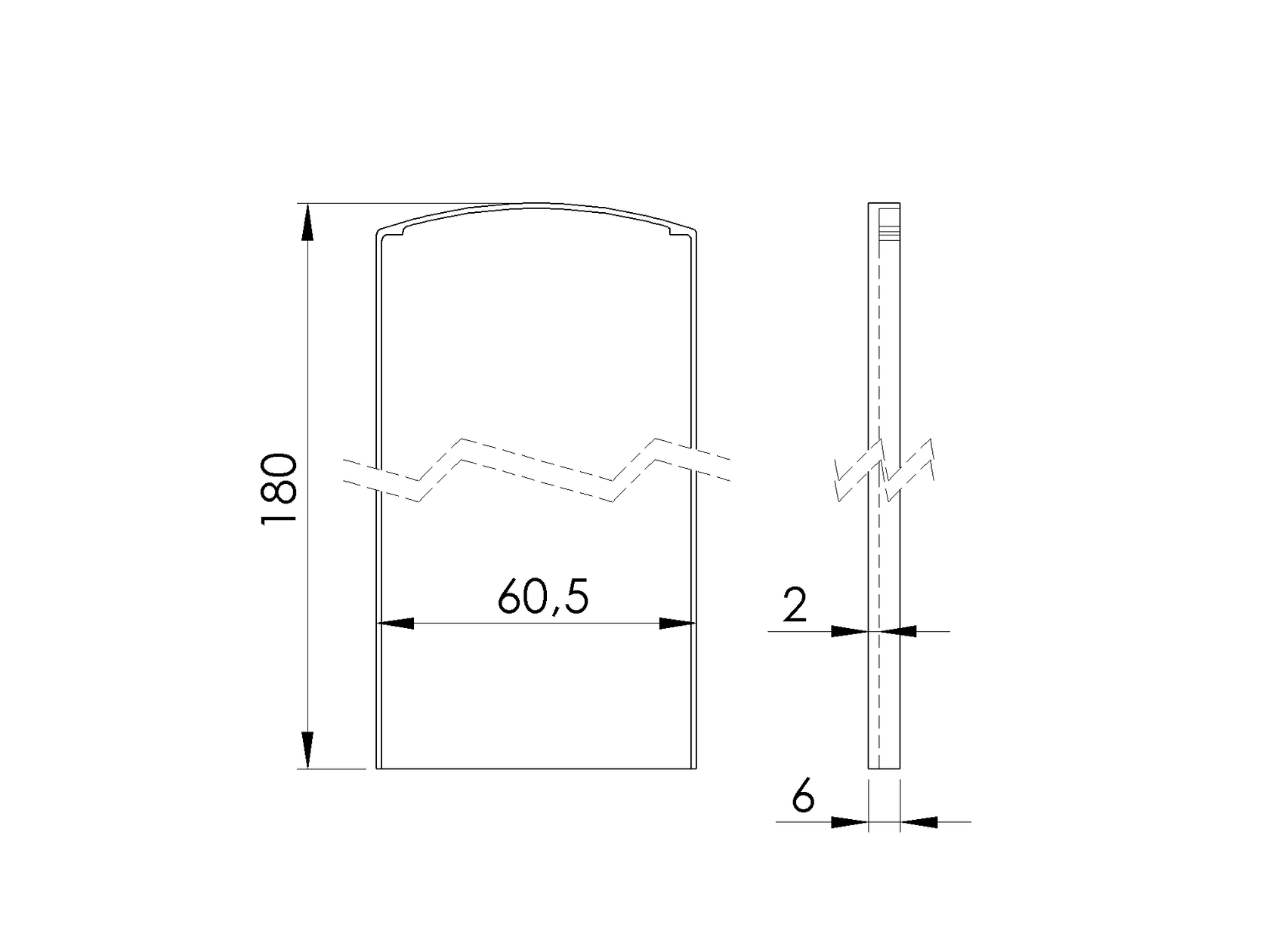 Záslepka pre profil AL/0004-LIGHT-S-E pre schody