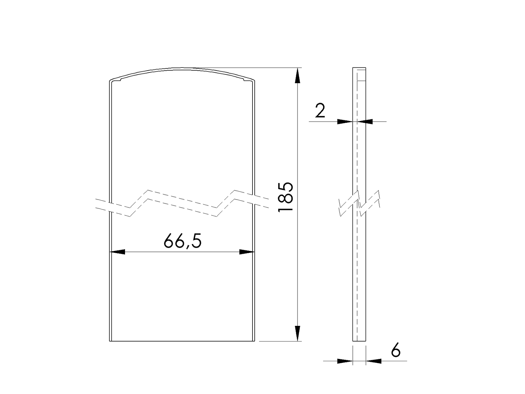 Endkappe für Aluprofil AL/0004-UnoXL-S-E für Trepp