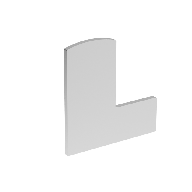 Endkappe für Aluprofil AL/0006-UNO-S-E