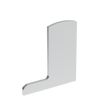 Endkappe für Aluprofil Al/0006-UNO-S-E
