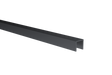 Verglasungsprofil U AL 15x15x2mm für Glass t6-8mm schwarz ELOX