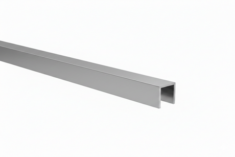 Verglasungsprofil U AL 20x20x2mm für Glass t10-12mm eloxiert