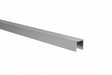 Verglasungsprofil U AL 15x15x2mm für Glass t6-8mm INOX effekt
