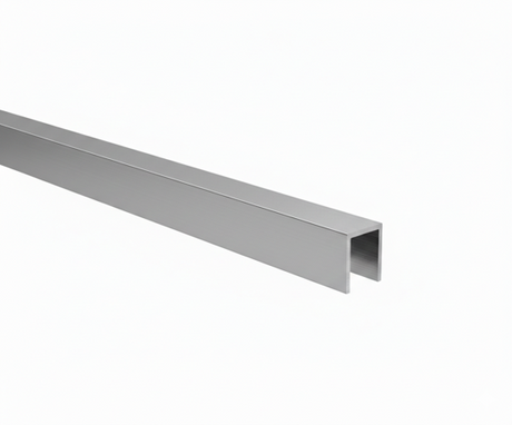 Verglasungsprofil U AL 20x30x2mm für Glass t10-12mm eloxiert