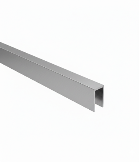 Verglasungsprofil U AL 20x40x2mm für Glass t10-12mm eloxiert