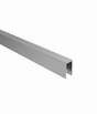 Verglasungsprofil U AL 20x40x2mm für Glass t10-12mm INOX effekt
