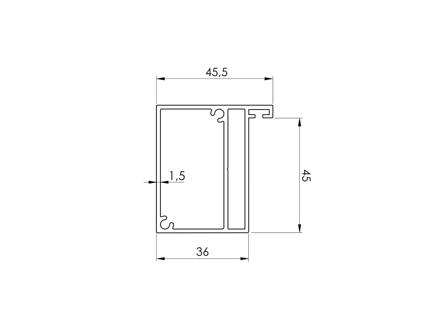 Torprofil für Design 2