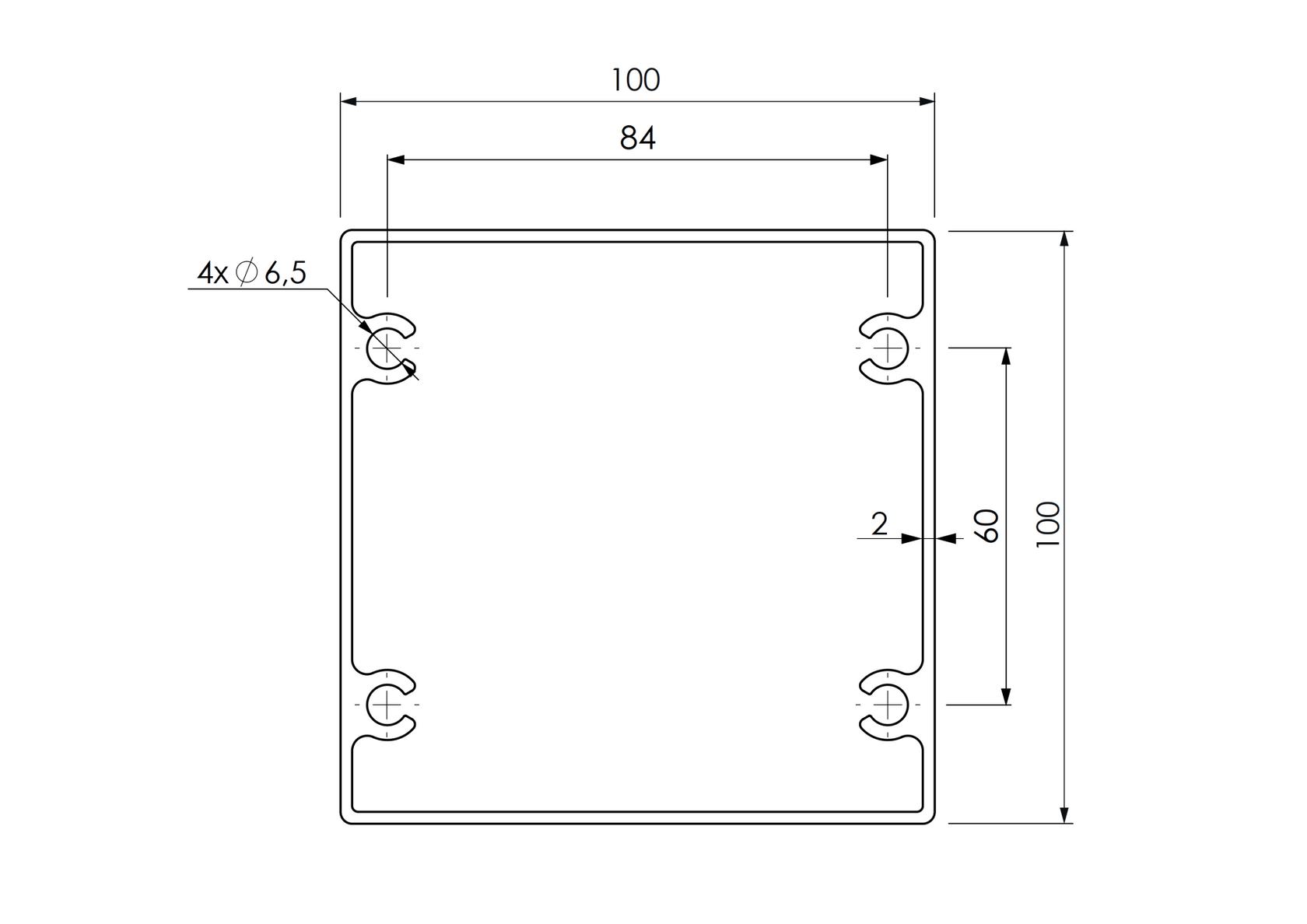 Hliníkový plotový stĺpik 100×100 mm – 6,0 m – Antracit RAL 7016 – pre ukotvenie adapterov