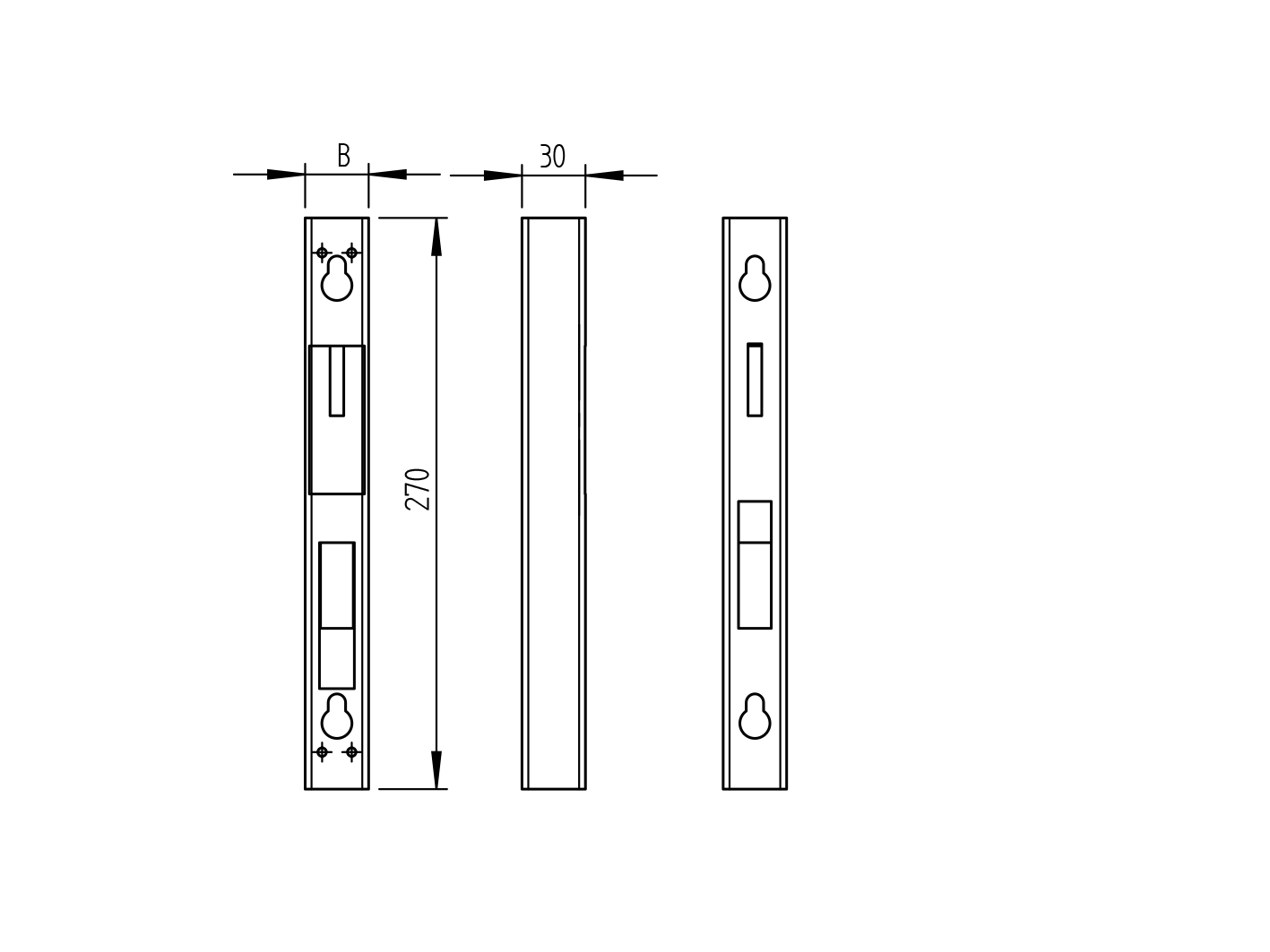 Kasten für Toranschlag universal 30x30