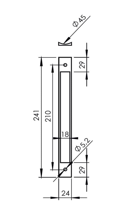 PVC-Adaptionsplatte für Schlösser und Rundrohre