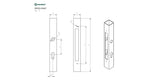 Schloßkasten, Profil, für Schloß B1/30-20x85, INOX