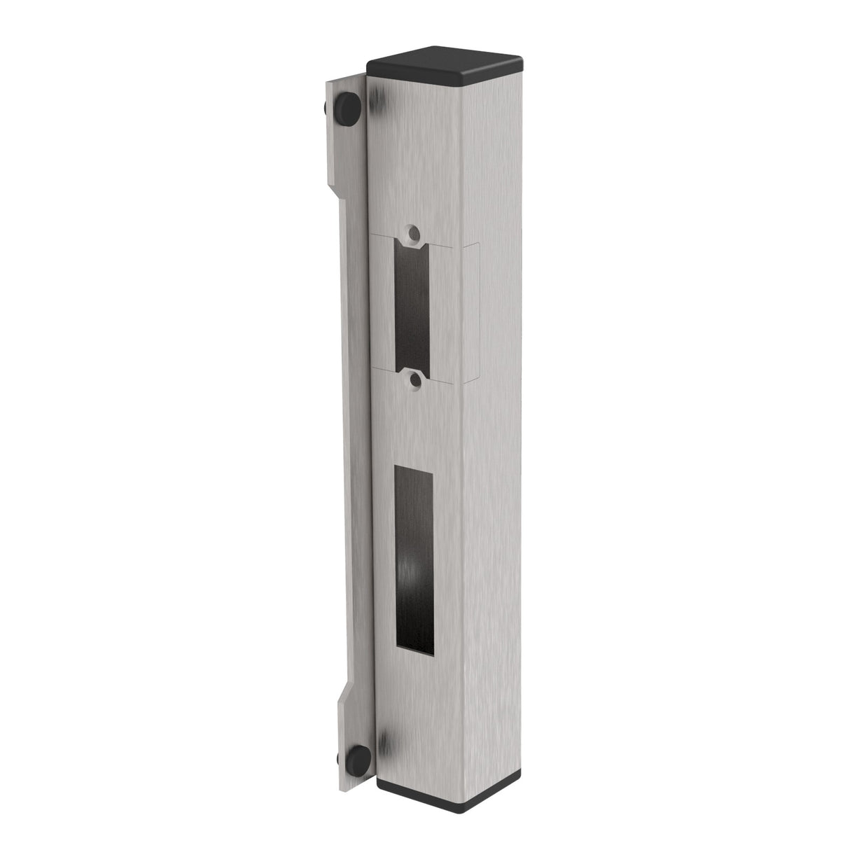 Gate end stop for electromagnetic lock, universal