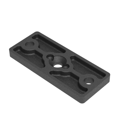 Edelstahl-Ankerplatte für Pfosten 50x60 R7016