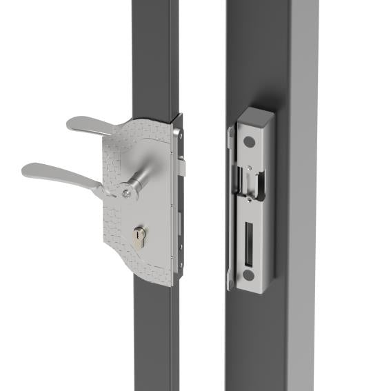 Schlossset 30x30,mit Elektrom.Schloß & Zieretikett