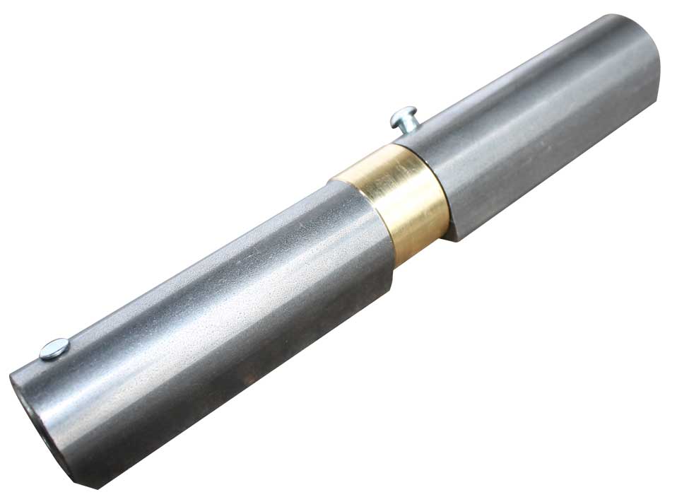 Weldable hinge with spring D22, L165mm