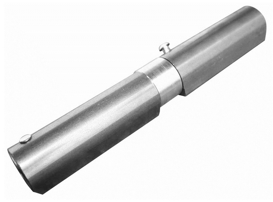 Weldable hinge with spring D22, INOX, L165mm