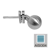 Türdrücker Edelstahl AISI 304, K320, fix
