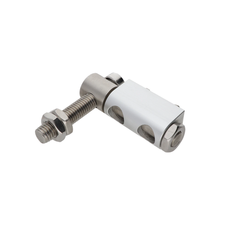 Verstellbares Scharnier zum Anschrauben, Edelstahl/Aluminium