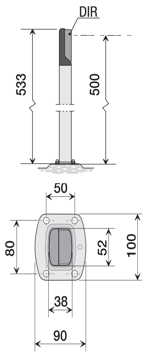 CAME Pfosten für Lichtschranke