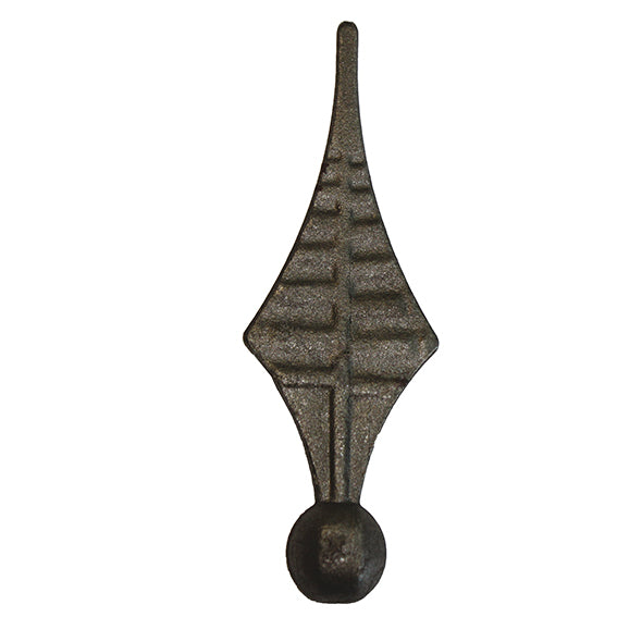 Geschmiedete Zierspitze h165, b53mm