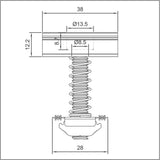 Mittelklemme 30-40mm Modulrahmenhöhe