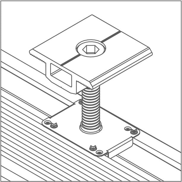 Mittelklemme 30-40mm Modulrahmenhöhe