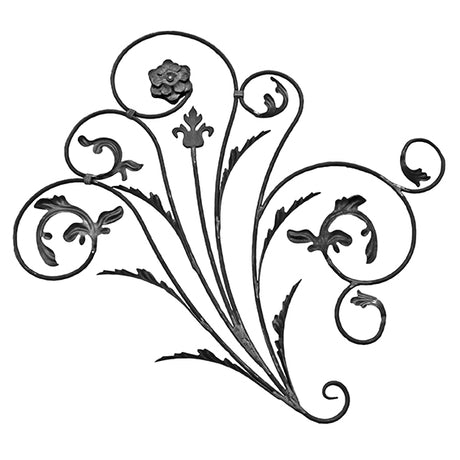 Zierornament - links 880x830, D12mm